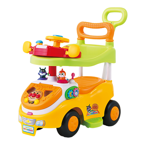 画像 アンパンマン よくばりビジーカーDX 押し棒＋ガード付き