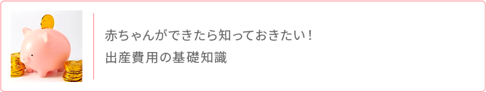 赤ちゃんができたら知っておきたい 出産費用の基礎知識