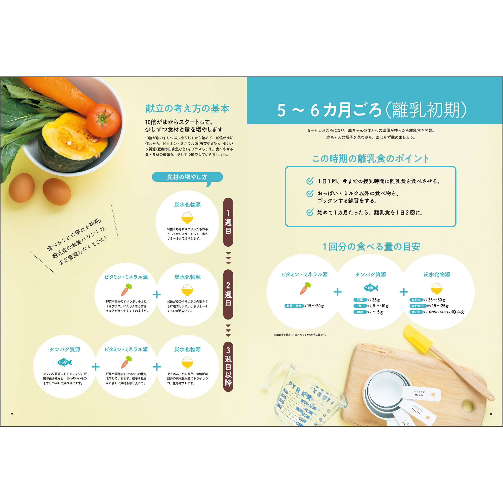 離乳食を始めるときに読む本 中期のひよこクラブ 巻頭大特集 始め方 進め方 調理のコツがわかる 離乳食入門ガイド たまひよ